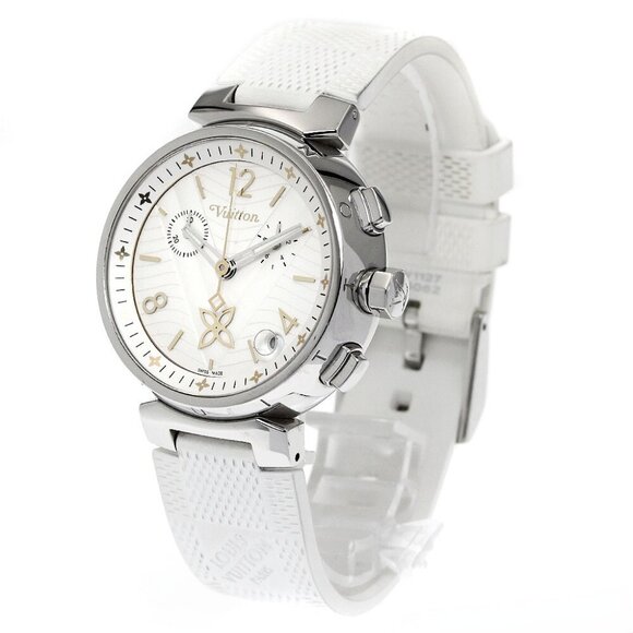 LOUIS VUITTON Tambour New Wave QA093 Chronograph white Dial Quartz Men's_885379 - Picture 3 of 7